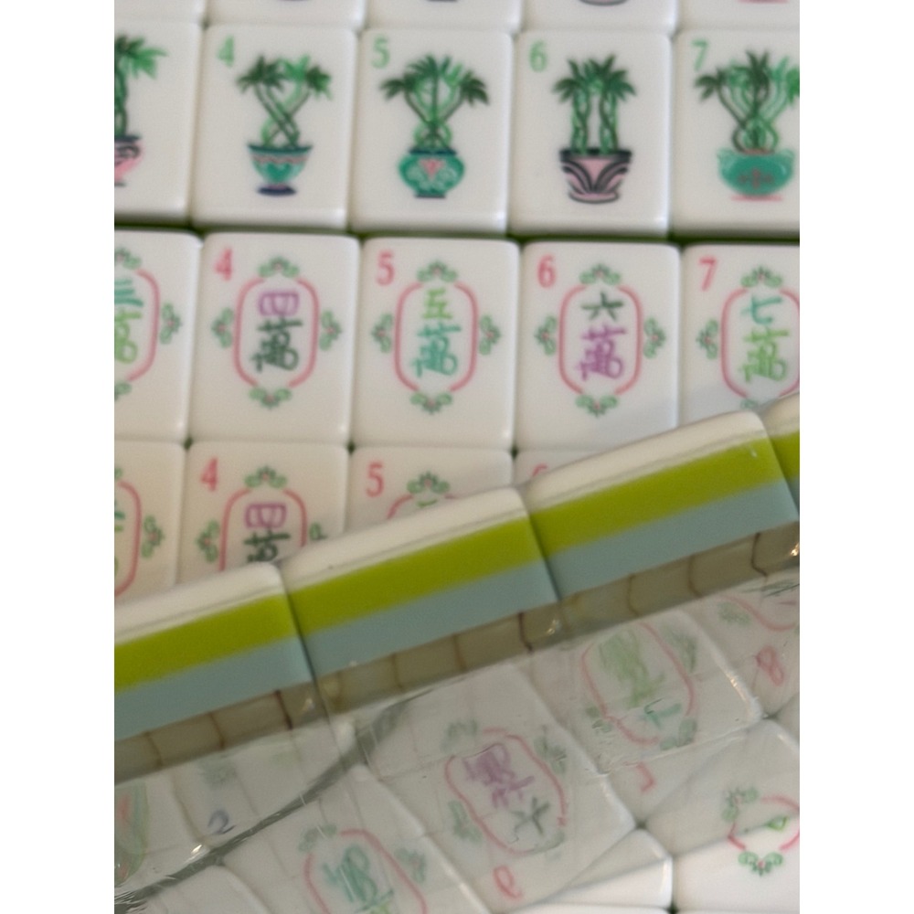 America mahjong Botanical Tropical Tile Set palm Bamboo Monkey Joker - Picture 9 of 13